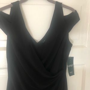 Ralph Lauren black jersey/knitdress.